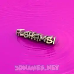 alshamsi in Pink Graffiti style - 3D name wallpaper