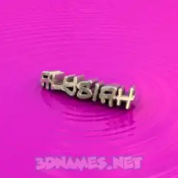 alysiah in Pink Graffiti style - 3D name wallpaper