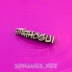 anahogui in Pink Graffiti style - 3D name wallpaper