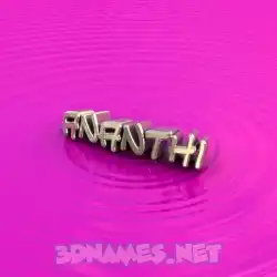 ananthi in Pink Graffiti style - 3D name wallpaper