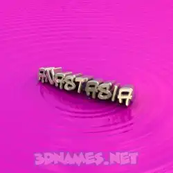 anastasia in Pink Graffiti style - 3D name wallpaper