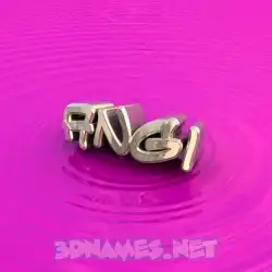 angi in Pink Graffiti style - 3D name wallpaper