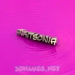 ankitsonia in Pink Graffiti style - 3D name wallpaper