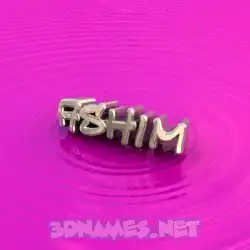 ashim in Pink Graffiti style - 3D name wallpaper