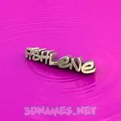ashlene in Pink Graffiti style - 3D name wallpaper