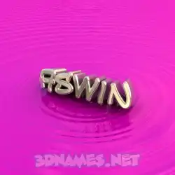 aswin in Pink Graffiti style - 3D name wallpaper