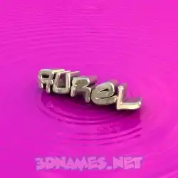 aurel in Pink Graffiti style - 3D name wallpaper