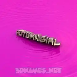autumngirl in Pink Graffiti style - 3D name wallpaper