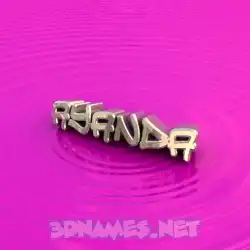 ayanda in Pink Graffiti style - 3D name wallpaper