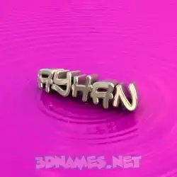 ayhan in Pink Graffiti style - 3D name wallpaper
