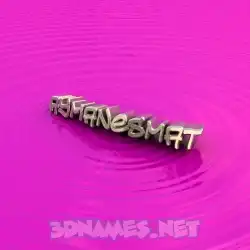 aymanesmat in Pink Graffiti style - 3D name wallpaper