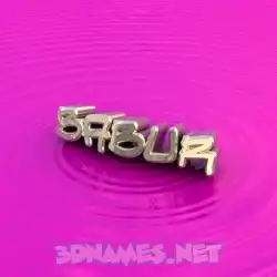 babur in Pink Graffiti style - 3D name wallpaper
