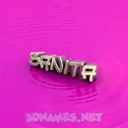 banita in Pink Graffiti style - 3D name wallpaper