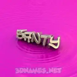 banty in Pink Graffiti style - 3D name wallpaper