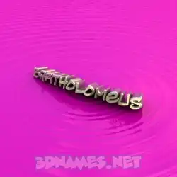 bartholomeus in Pink Graffiti style - 3D name wallpaper