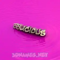 bblicious in Pink Graffiti style - 3D name wallpaper