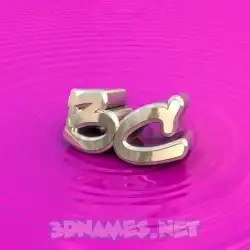 bc in Pink Graffiti style - 3D name wallpaper