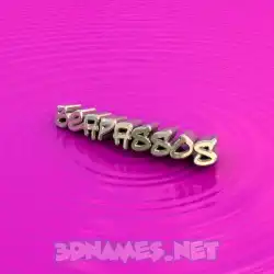 beapassos in Pink Graffiti style - 3D name wallpaper