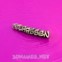 belhassen in Pink Graffiti style - 3D name wallpaper