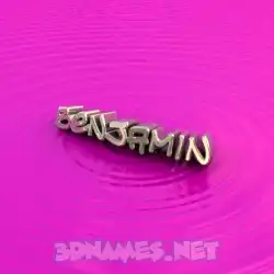 benjamin in Pink Graffiti style - 3D name wallpaper
