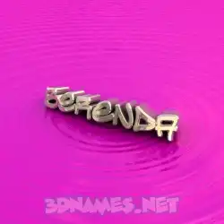 berenda in Pink Graffiti style - 3D name wallpaper