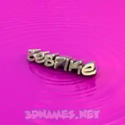 bespike in Pink Graffiti style - 3D name wallpaper