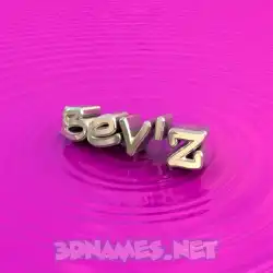 bev'z in Pink Graffiti style - 3D name wallpaper