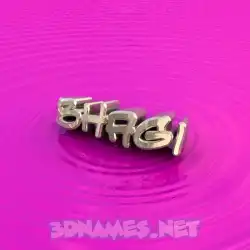 bhagi in Pink Graffiti style - 3D name wallpaper