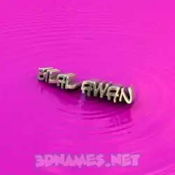 bilal awan in Pink Graffiti style - 3D name wallpaper