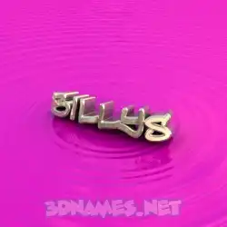 billys in Pink Graffiti style - 3D name wallpaper