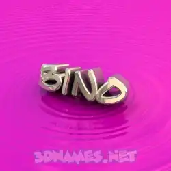 bino in Pink Graffiti style - 3D name wallpaper