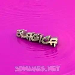 blagica in Pink Graffiti style - 3D name wallpaper