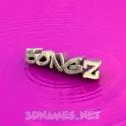 bongz in Pink Graffiti style - 3D name wallpaper