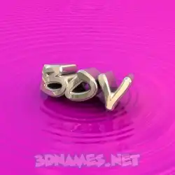 bov in Pink Graffiti style - 3D name wallpaper