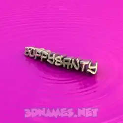 buffysanty in Pink Graffiti style - 3D name wallpaper