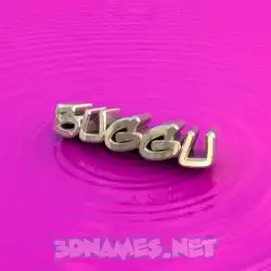 buggu in Pink Graffiti style - 3D name wallpaper