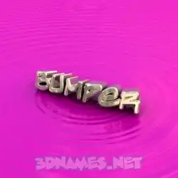 bumper in Pink Graffiti style - 3D name wallpaper