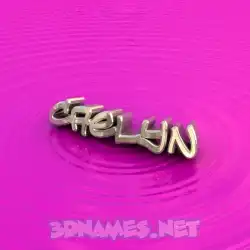 caelyn in Pink Graffiti style - 3D name wallpaper