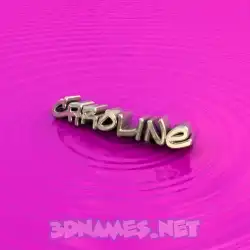 caroline in Pink Graffiti style - 3D name wallpaper