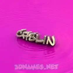 caslin in Pink Graffiti style - 3D name wallpaper