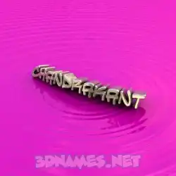 chandrakant in Pink Graffiti style - 3D name wallpaper