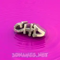 chd in Pink Graffiti style - 3D name wallpaper