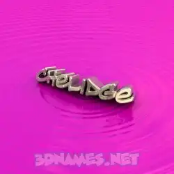 chelidge in Pink Graffiti style - 3D name wallpaper
