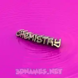 chemistry in Pink Graffiti style - 3D name wallpaper
