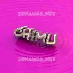 chimu in Pink Graffiti style - 3D name wallpaper