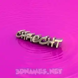 chrecht in Pink Graffiti style - 3D name wallpaper