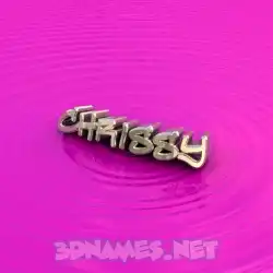 chrissy in Pink Graffiti style - 3D name wallpaper