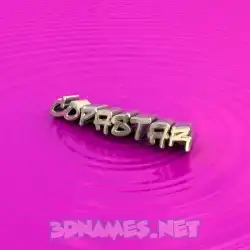 copastar in Pink Graffiti style - 3D name wallpaper