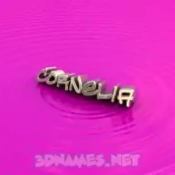 cornelia in Pink Graffiti style - 3D name wallpaper