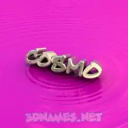 cosmo in Pink Graffiti style - 3D name wallpaper